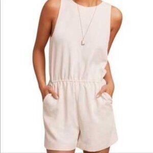 Aritzia Wilfred Light Birch Cinch-Waist 2 Pocket Criss-cross Back Rive Rompr